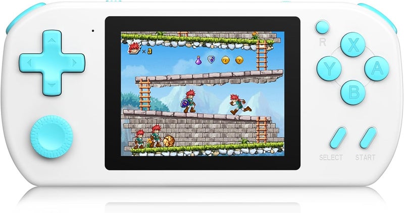 BEICO Handheld Games for Kids Adults with Built in 268 Classic Retro Video Games,3.0'' Color Screen Rechargeable Portable Arcade Gaming Player,Boys Girls Travel Electronics Toys Birthday Gift (C-White) - Image 1